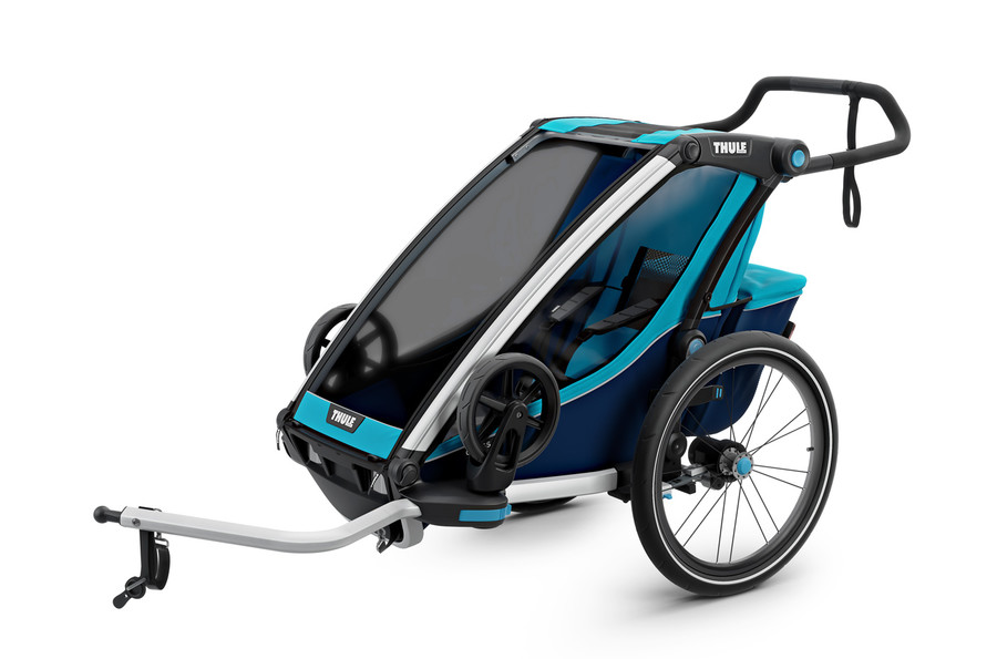 Одноместная коляска прицеп Thule Chariot Cross1 Blue